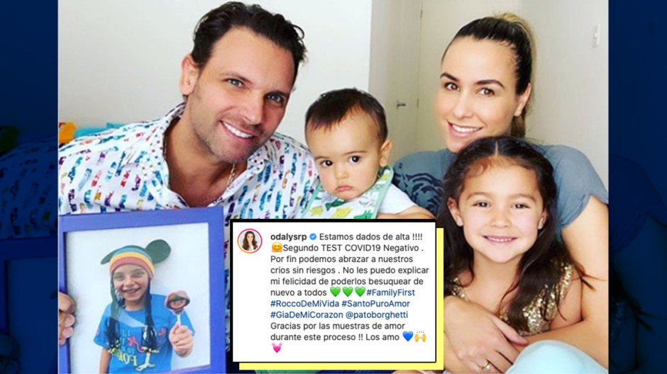 Dan de alta a Odalys Ramírez y Pato Borghetti tras tener coronavirus