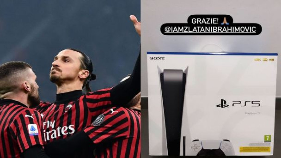 El detalle de Zlatan con sus compañeros del Milan 