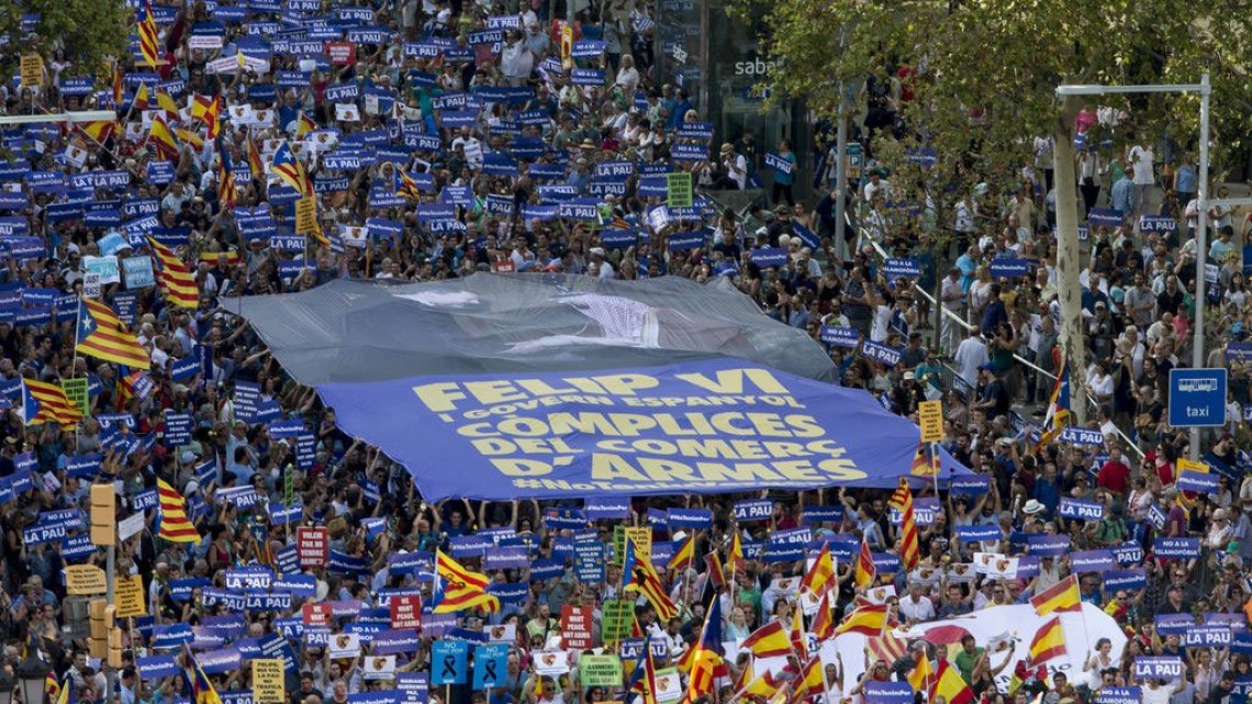 Barcelona levanta la voz contra el terrorismo