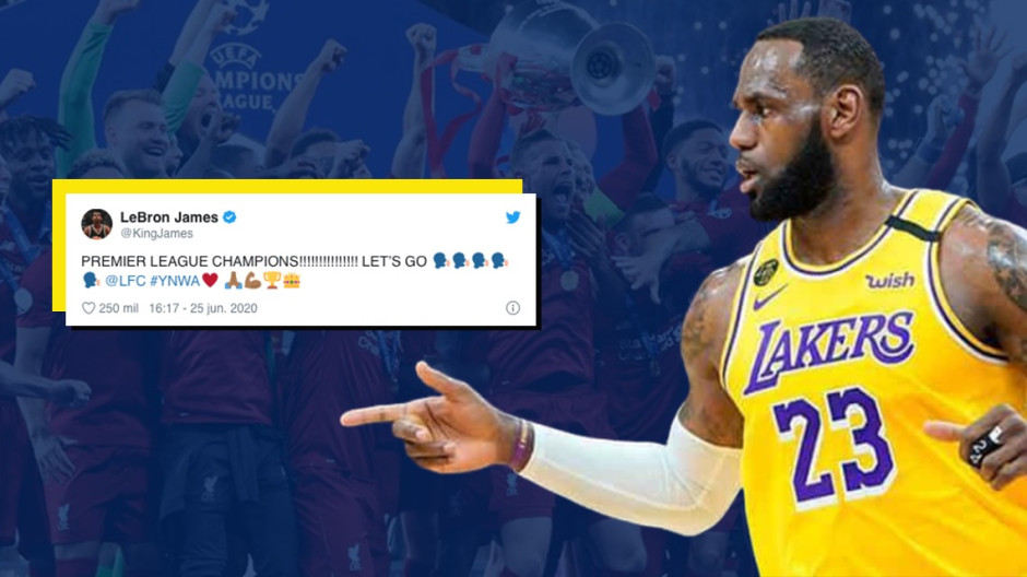 LeBron James felicita al Liverpool por su campeonato