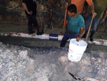Reparó COMAPA fuga de agua potable en la colonia Las Delicias