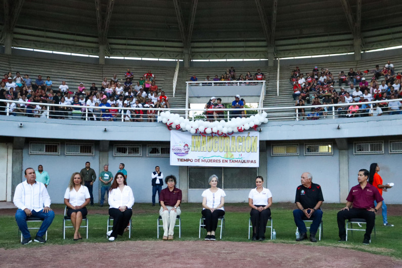 Inaugura María de Villarreal Campeonato Nacional de Softbol Femenil Infantil 2024 