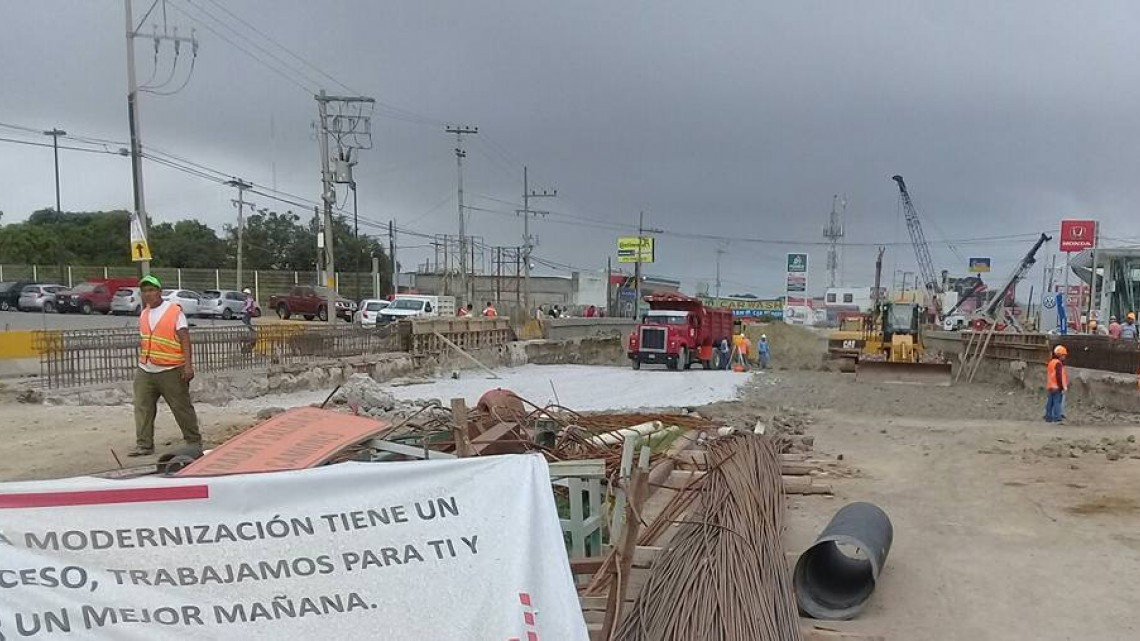 Paralizados los trabajos del paso inferior vehicular San Pedro por problema de pago a trabajadores