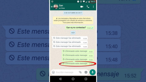 Así podrás leer los mensajes de WhatsApp “eliminados”