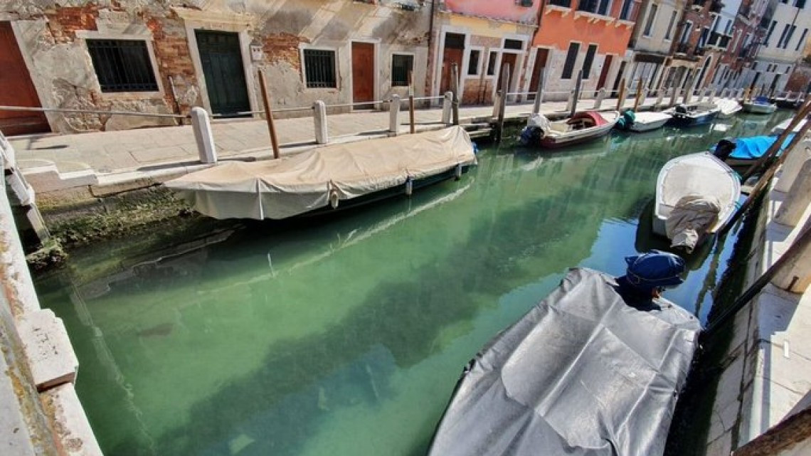 Increíbles efectos de la cuarentena en Venecia