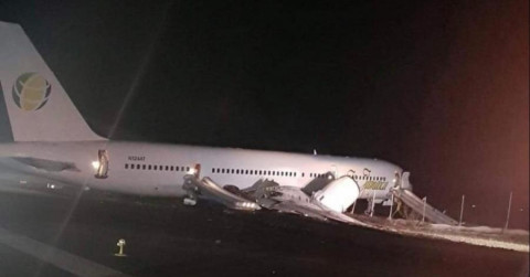 Aterrizaje forzoso en el aeropuerto de Guyana deja seis heridos