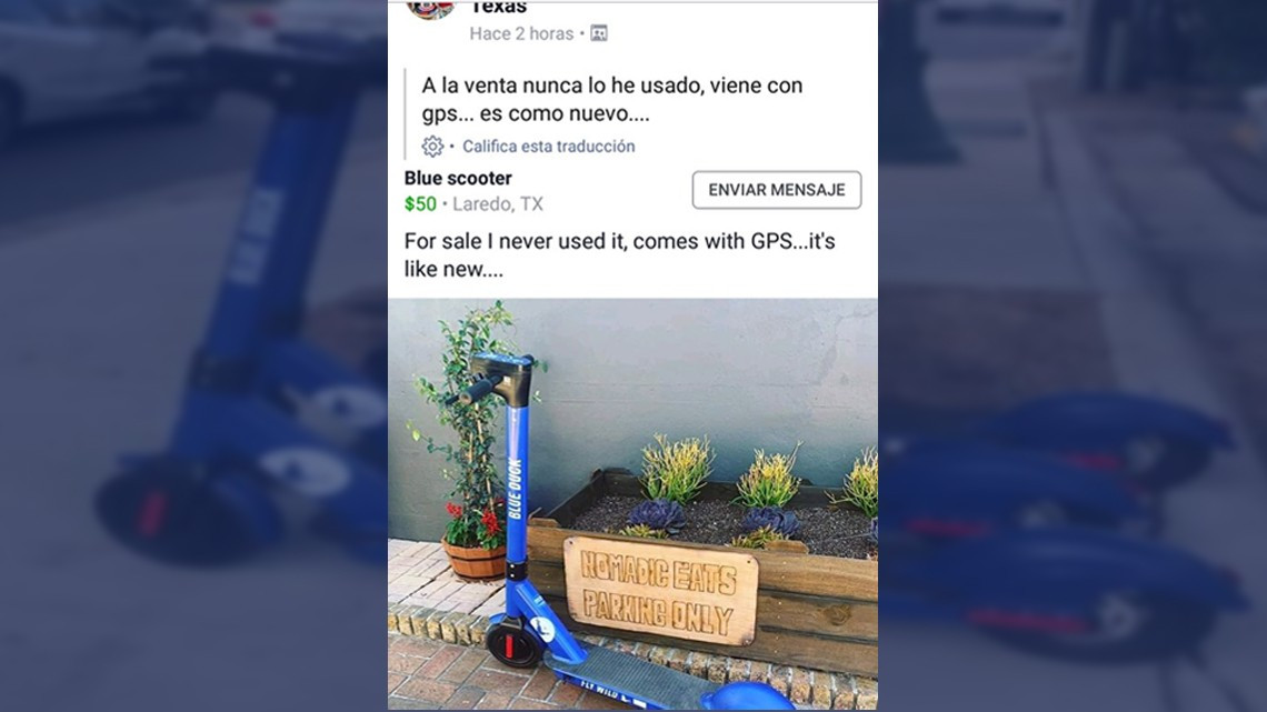 Circula en redes robo de scooter en Laredo y aparece en Nuevo Laredo