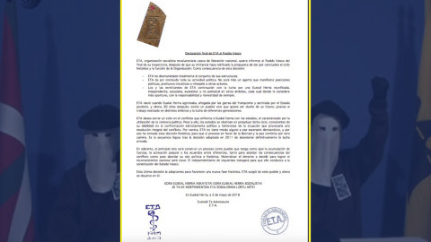 ETA anuncia su disolución