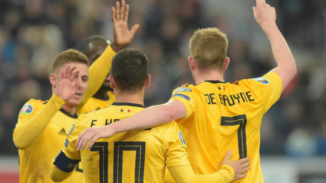 Bélgica golea 4-1 a domicilio a Rusia