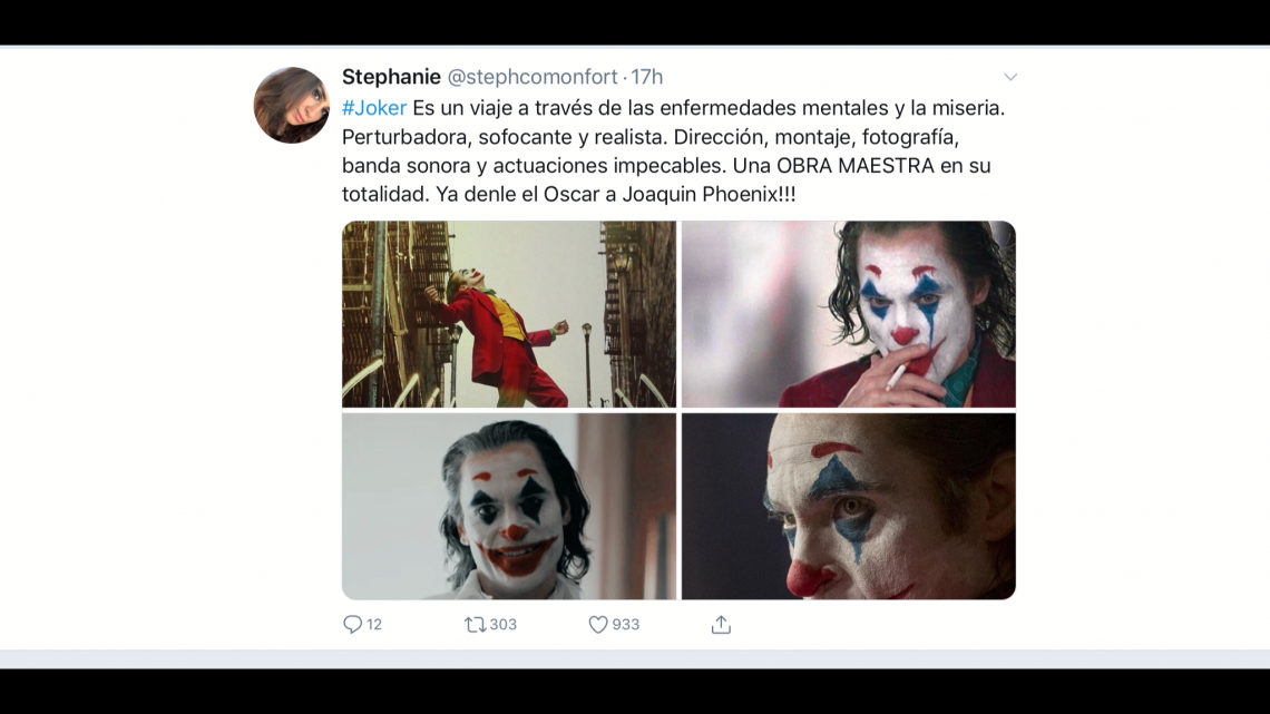 Los fans quieren el Oscar para Joaquin Phoenix por “Joker”