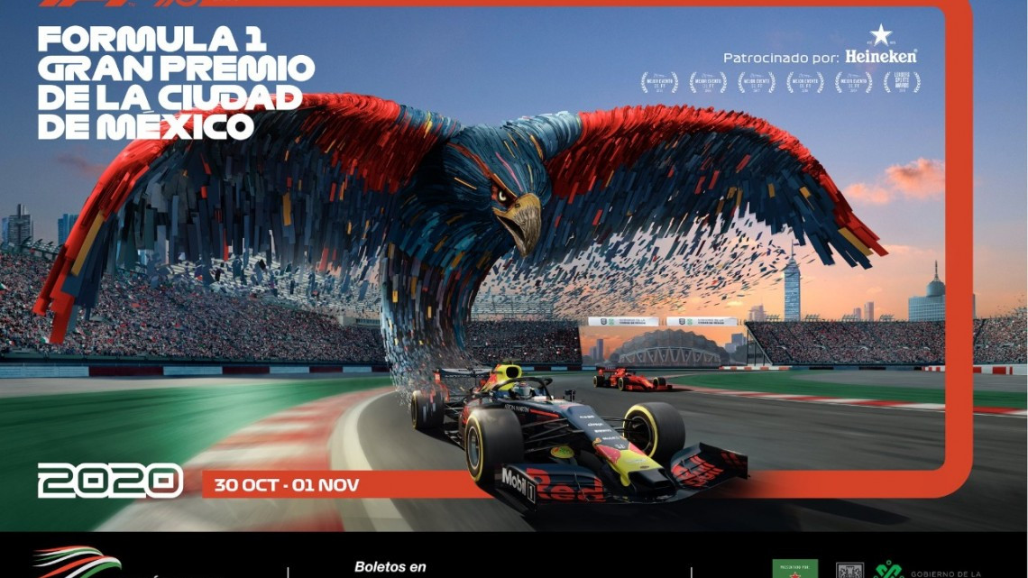 Revelan carteles de promoción del Gran Premio de México 2020