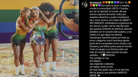 Danna Paola estrena nueva canción, en apoyo a la comunidad LGBT