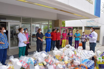 DIF Reynosa apoya al personal de salud que trabaja ante pandemia de COVID-19