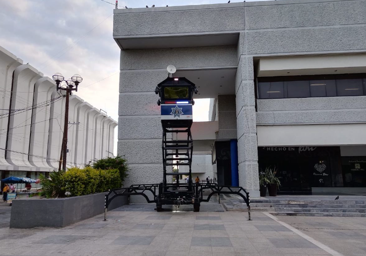 Instalan sistema de seguridad con motivo de la ceremonia del Grito de Independencia.