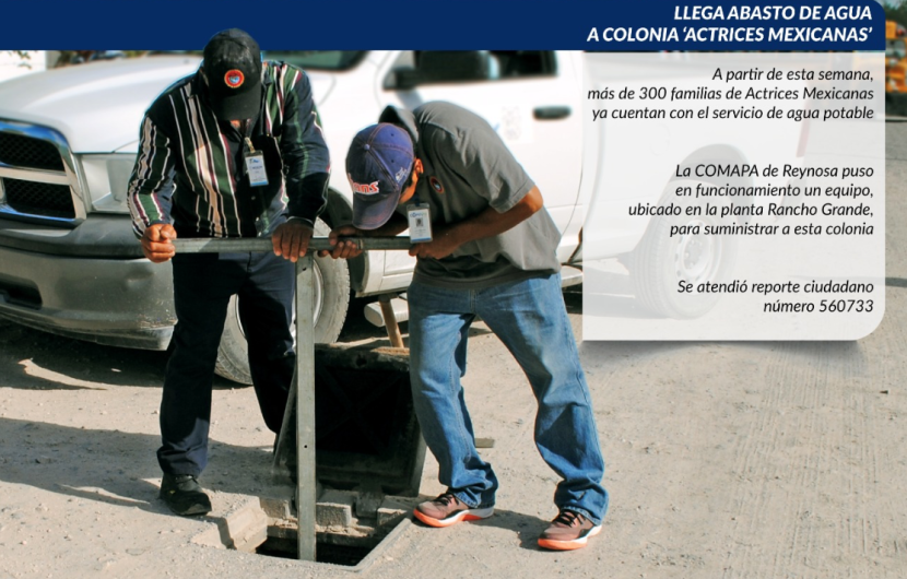 Se pone en marcha bombeo de agua en Actrices Mexicanas