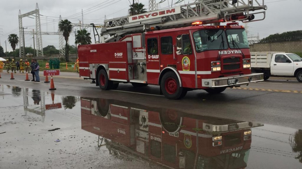 Realizan simulacro mayor de accidente en la zona industrial de Altamira