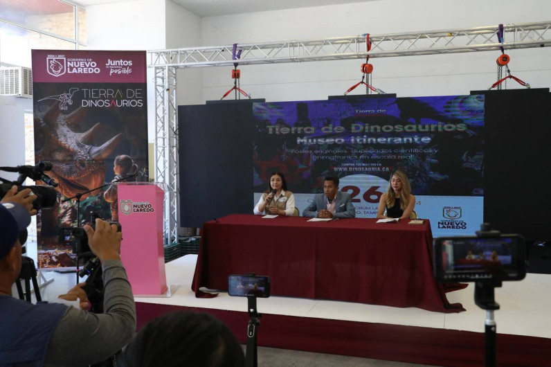 Llega a Nuevo Laredo exposición interactiva “Tierra de Dinosaurios”