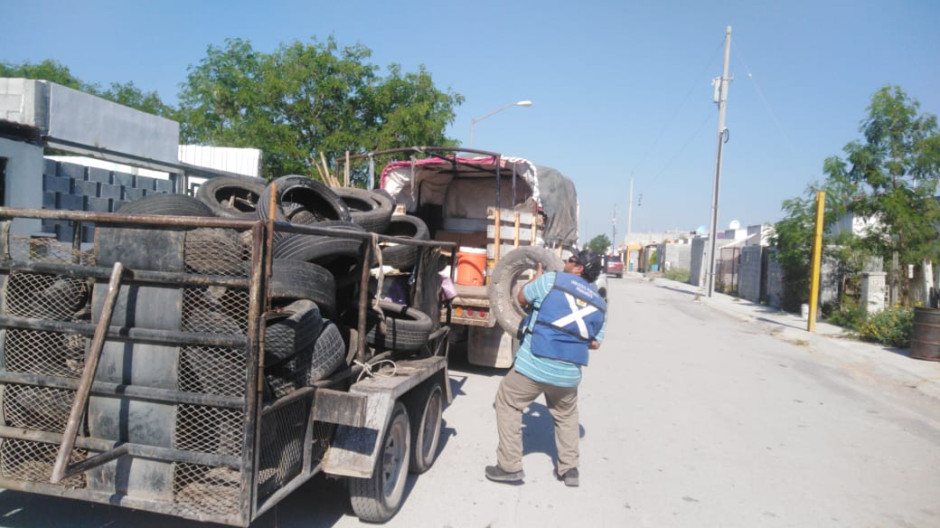 Retira el Municipio 500 llantas de la vía pública 
