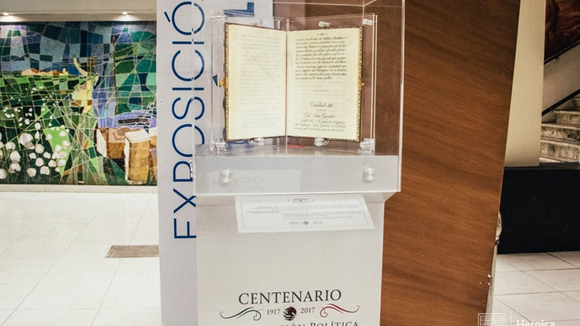 Traen exposición  de la Constitución Política de 1917
