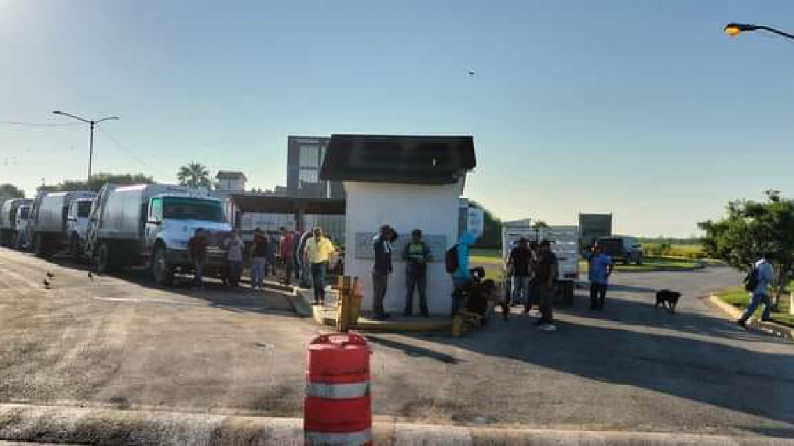 Realizan paro trabajador de limpieza pública en Matamoros