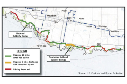 Revelan planos del muro en frontera con Tamaulipas 