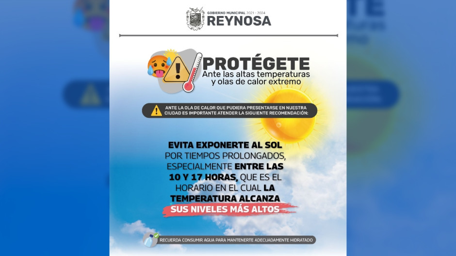 Alerta PCyB por onda calurosa para la región 