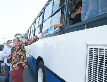 Entrega Municipio 160 Mil cubrebocas a reynosenses 