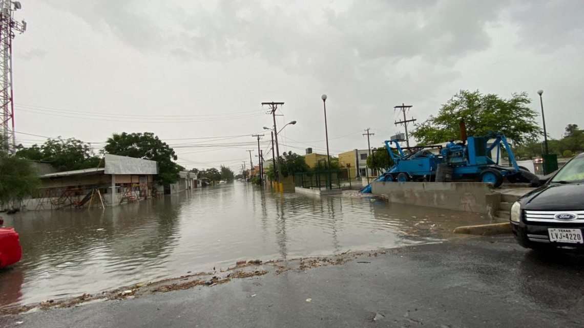 Causa 'Hannah' múltiples daños y más de 11 pulgas de agua en Reynosa