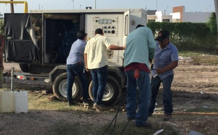 Reinició COMAPA bombeo de agua potable en Los Almendros