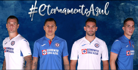 Cruz Azul presenta su nuevo uniforme bajo la marca Joma