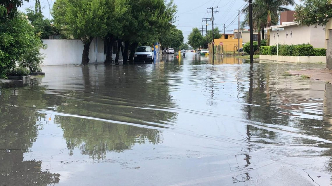 Lluvias dejan inundaciones en Matamoros 
