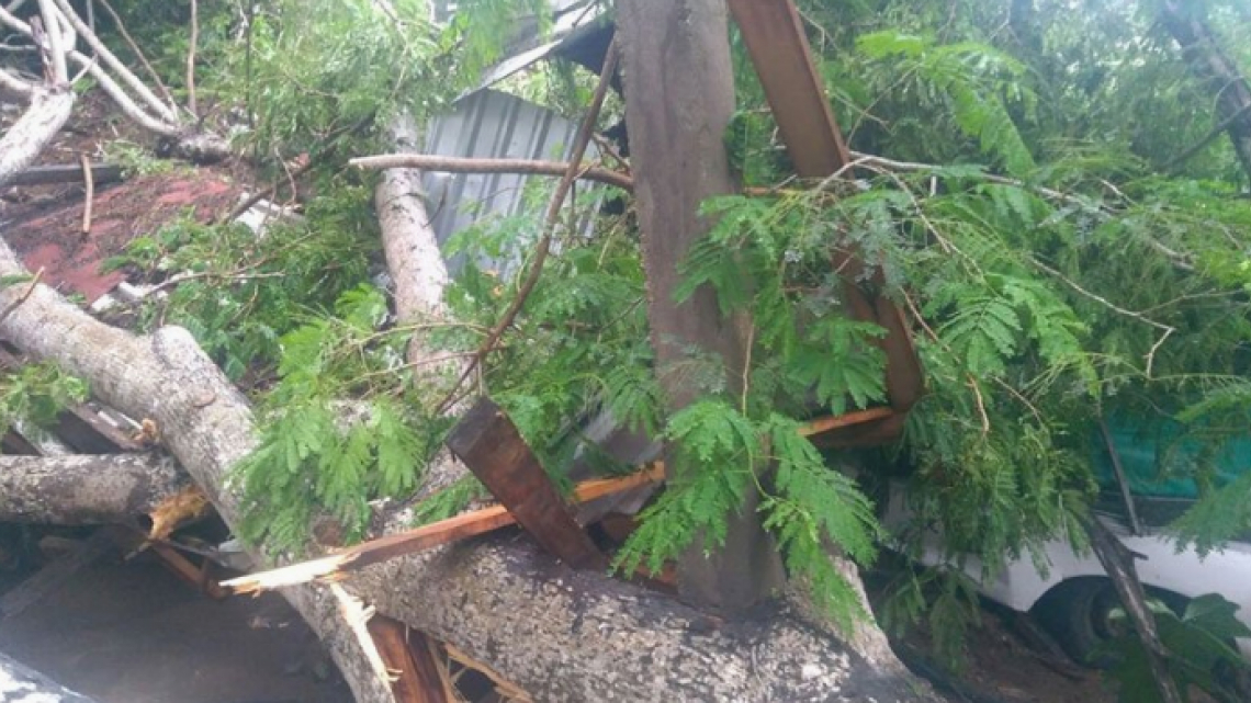 "Ramón" toca tierra y causa grandes daños