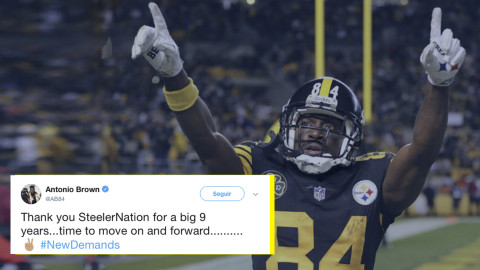 Tras 9 años, Antonio Brown deja a los Steelers 