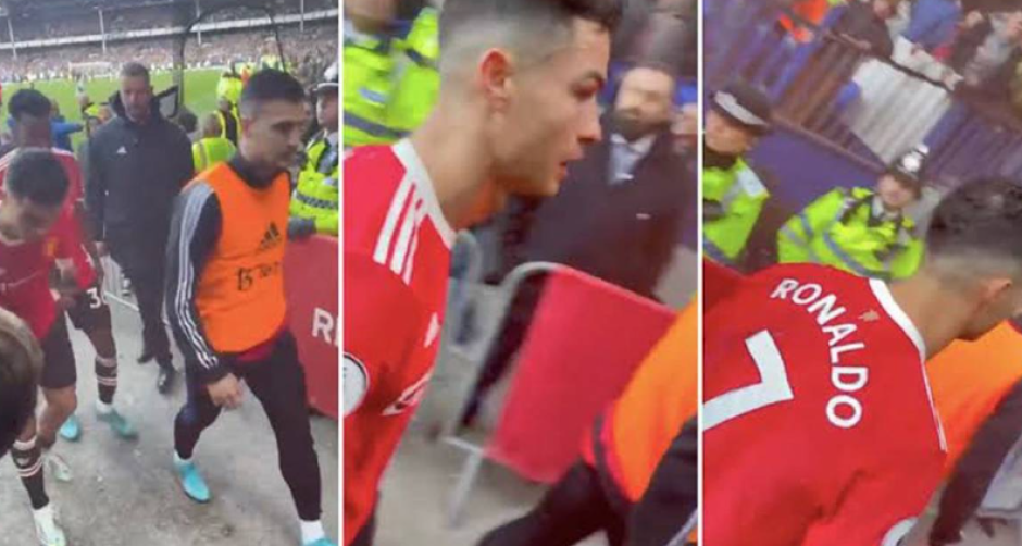 Policía sanciona a CR7 por aventar celular de aficionado