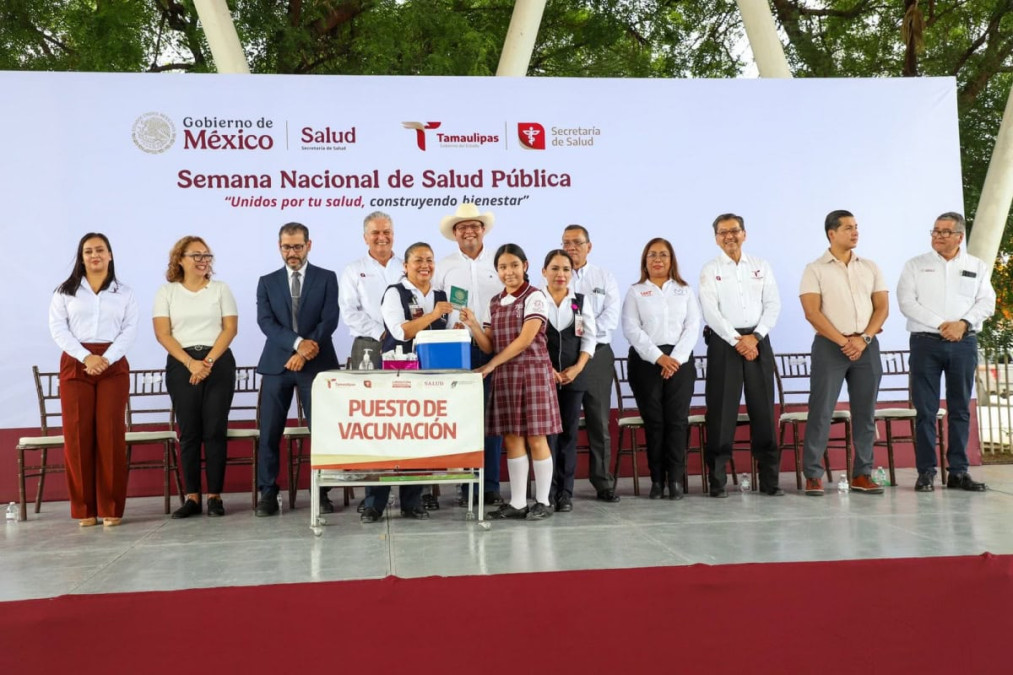 Supera Tamaulipas meta establecida en Semana Nacional de Salud Pública 2025