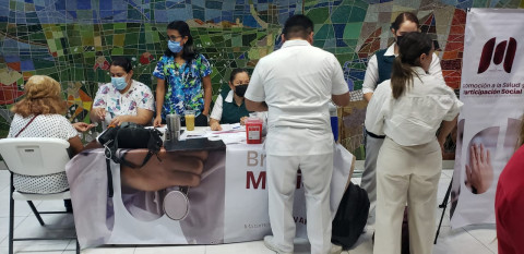 Instalan módulo de vacunación contra la influenza y Covid