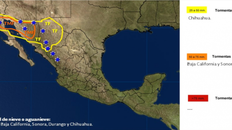 Norte, noreste y mesa central continuarán con clima muy frío