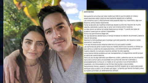 Necesitamos tiempo: Mauricio Ochmann y Aislinn Derbez 