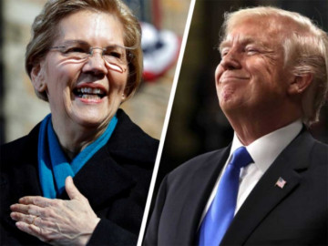 Trump se burla de Warren por anuncio de candidatura a la presidencia