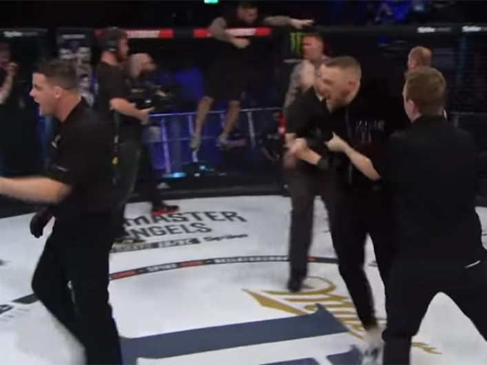 Connnor McGregor arma pleito con Referee