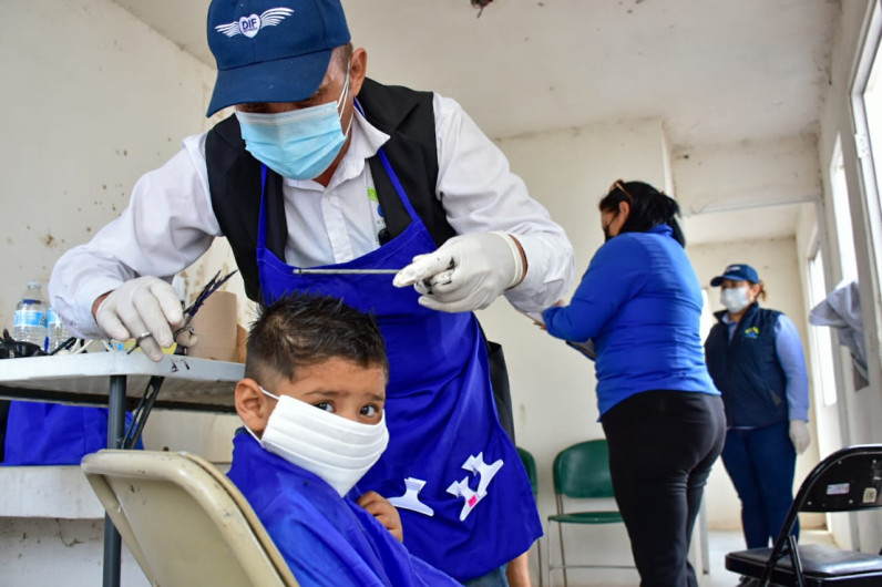 DIF Reynosa llevó diversas acciones al Fraccionamiento Pirámides