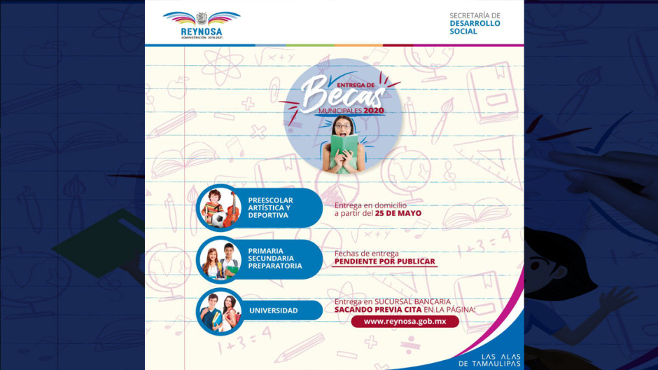 Entregan a domicilio becas preescolar, artísticas y deportivas