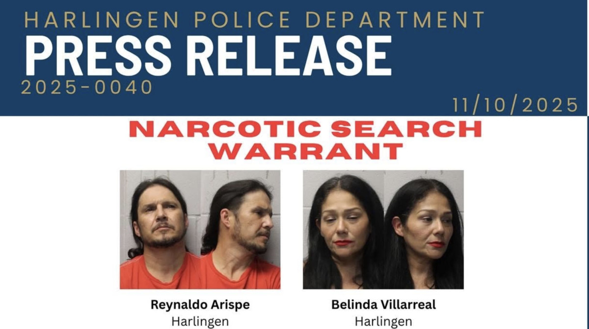 Asegura Policía de Harlingen drogas, armas y dinero en operativo antidrogas; detienen a dos personas