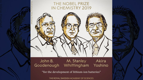 Los desarrollares de baterías de iones de litio ganan el Nobel de Química
