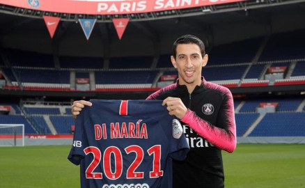 PSG renueva contrato al argentino Ángel Di María hasta 2021