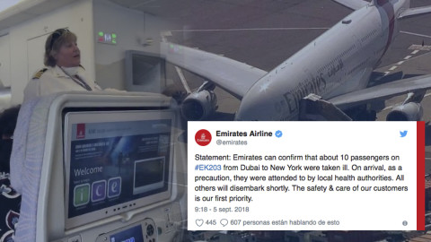 Ponen en cuarentena avión proveniente de Dubai en NY