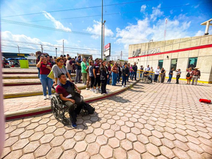 Participa DIF Reynosa en Simulacro Nacional 2025