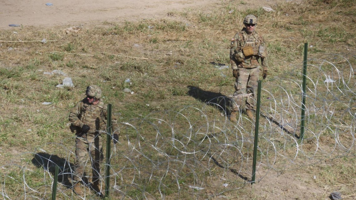 Militares estadounidenses refuerzan seguridad en Puente internacional Reynosa - Hidalgo