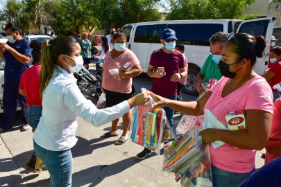 "DIF Reynosa en tu Casa" visitó a las familias de las Colonias La Laguna y Rincón de las Flores 