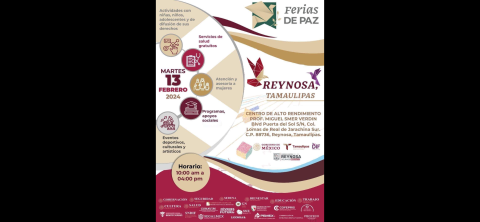 Colabora Alcalde Carlos Peña Ortiz con Gobierno del Estado en Feria de Paz